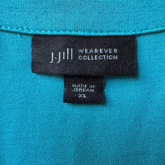 J. Jill Wearever Double-Face Jersey Elliptical A-Line Dress, Dragonfly, Size XL - Picture 3 of 8